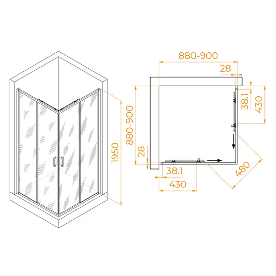ДУШЕВОЙ УГОЛОК RGW PA-39