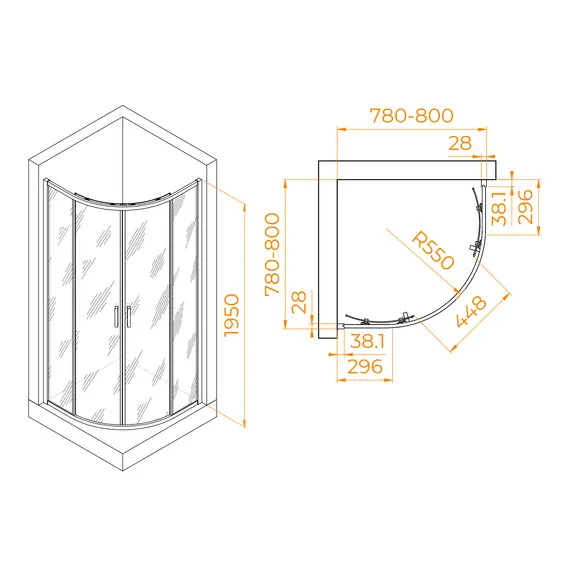 ДУШЕВОЙ УГОЛОК RGW PA-52