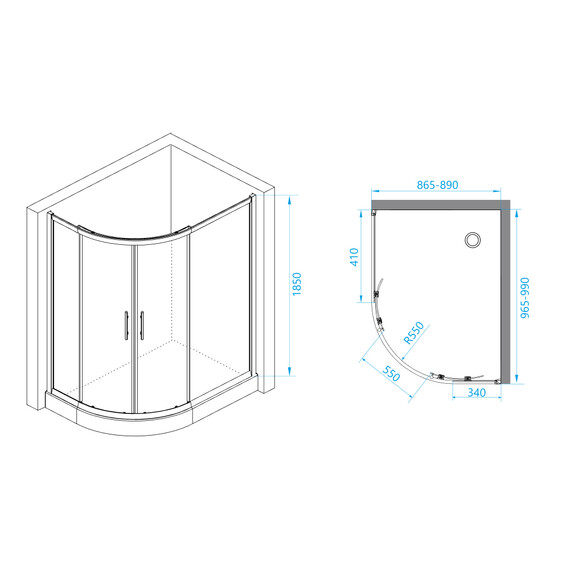 ДУШЕВОЙ УГОЛОК RGW PA-61