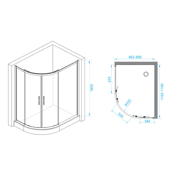 ДУШЕВОЙ УГОЛОК RGW PA-61