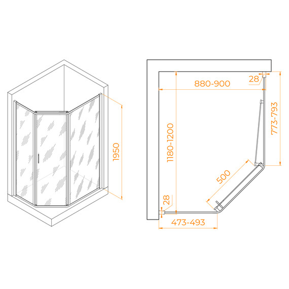 ДУШЕВОЙ УГОЛОК RGW PA-86