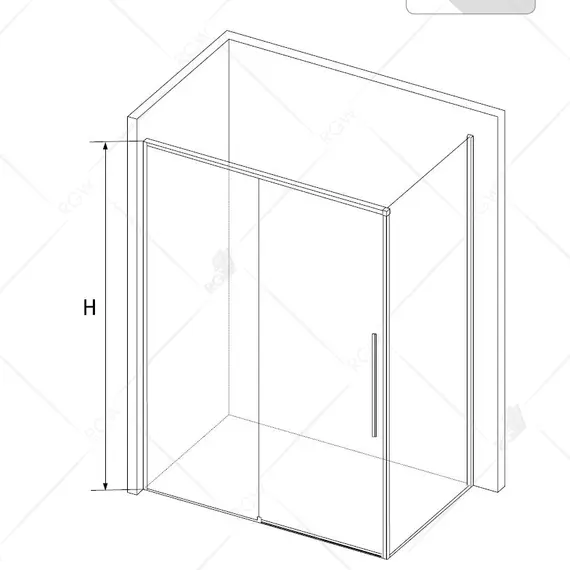 ДУШЕВОЙ УГОЛОК RGW SV-42B (SV-12B + Z-050-2B)