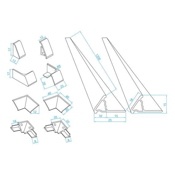 ДЕКОРАТИВНЫЙ БОРДЮР ДЛЯ ПОДДОНОВ RGW B-01