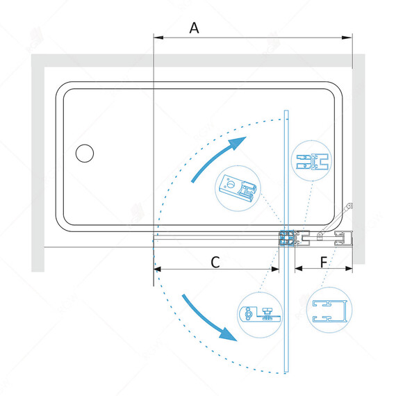 ШТОРКА НА ВАННУ RGW SC-03