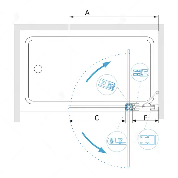 ШТОРКА НА ВАННУ RGW SC-03