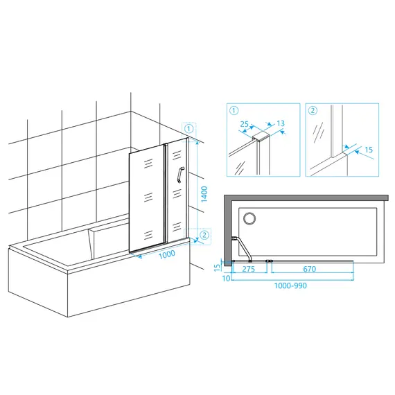 ШТОРКА НА ВАННУ RGW SC-11B
