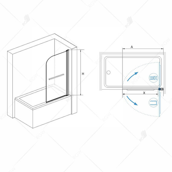 ШТОРКА НА ВАННУ RGW SC-15