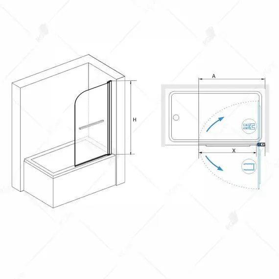ШТОРКА НА ВАННУ RGW SC-15