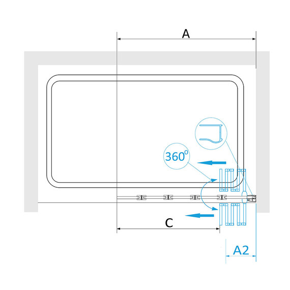 ШТОРКА НА ВАННУ RGW SC-22B