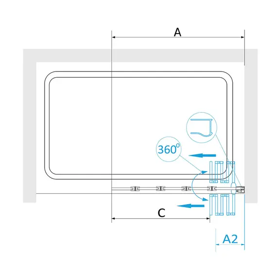 ШТОРКА НА ВАННУ RGW SC-22B