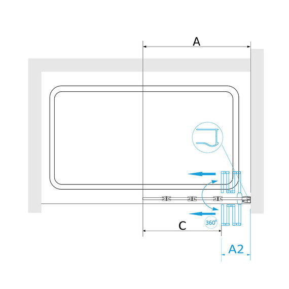 ШТОРКА НА ВАННУ RGW SC-23B