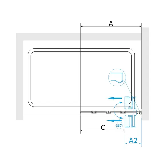 ШТОРКА НА ВАННУ RGW SC-23B