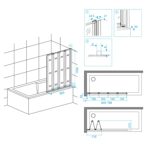 ШТОРКА НА ВАННУ RGW SC-23