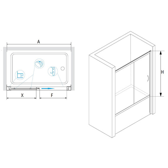 ШТОРКА НА ВАННУ RGW SC-62