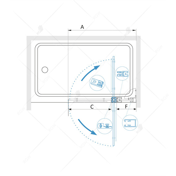 ШТОРКА НА ВАННУ RGW SC-04