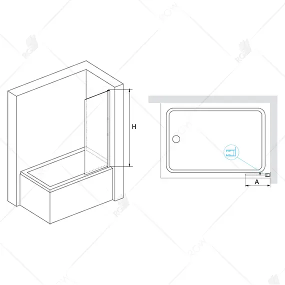 ШТОРКА НА ВАННУ RGW SC-056