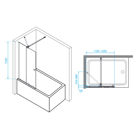 ШТОРКА НА ВАННУ RGW SC-46