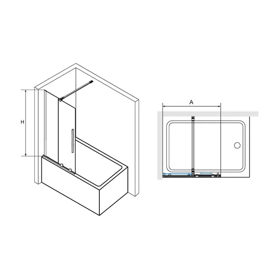 ШТОРКА НА ВАННУ RGW SC-47B