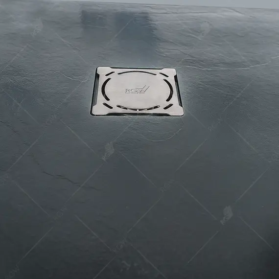 ДУШЕВОЙ ПОДДОН КВАДРАТНЫЙ RGW ST-G ГРАФИТ