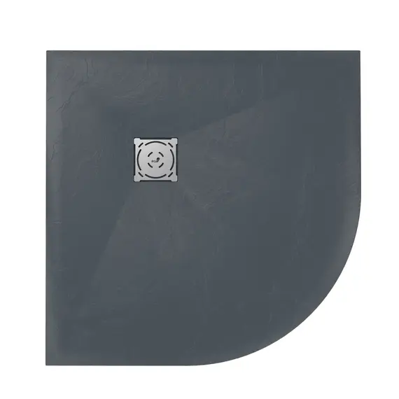 ДУШЕВОЙ ПОДДОН ПОЛУКРУГЛЫЙ RGW ST/R-G ГРАФИТ