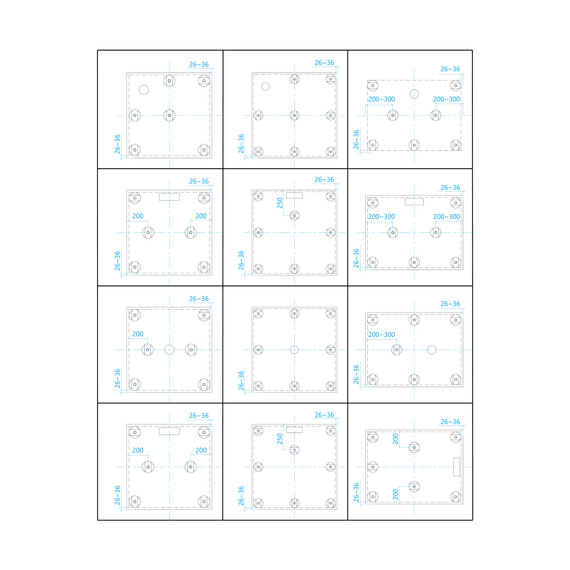 НОЖКИ ДЛЯ ПОДДОНА RGW N-01 (08)