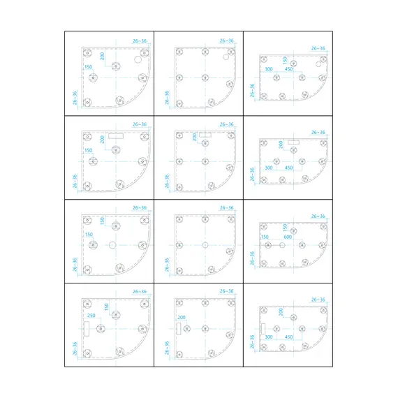 ДУШЕВОЙ ПОДДОН АСИММЕТРИЧНЫЙ RGW GWS-41L