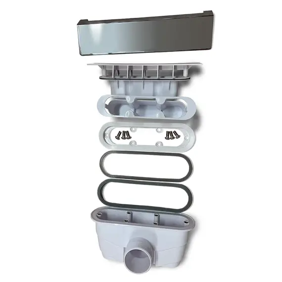 СИФОН ДЛЯ ДУШЕВЫХ ПОДДОНОВ RGW Q10-C (ХРОМ)