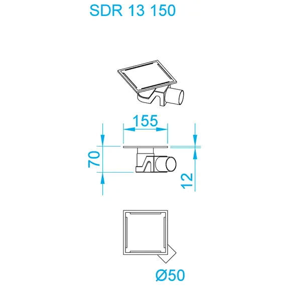 ДУШЕВОЙ ТРАП RGW SDR-13