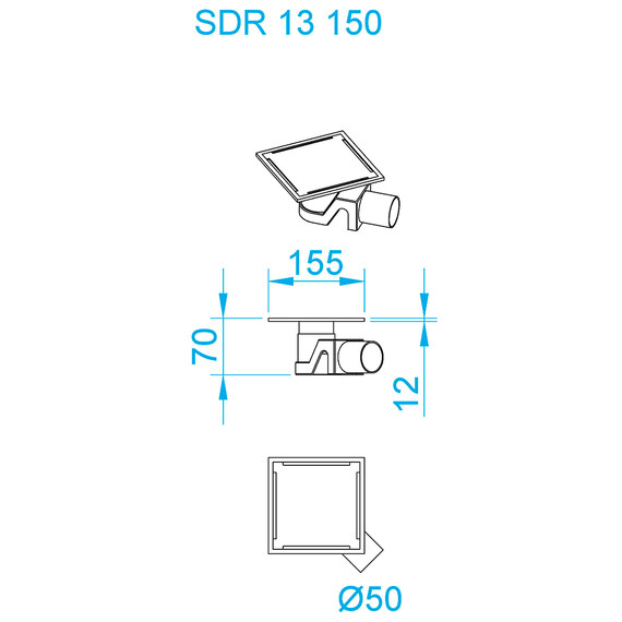 ДУШЕВОЙ ТРАП RGW SDR-13B