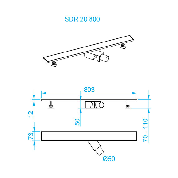 ДУШЕВОЙ ТРАП RGW SDR-20B