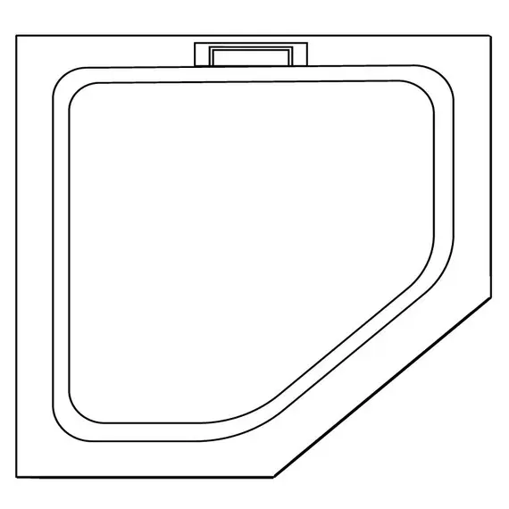 ДУШЕВОЙ ПОДДОН ТРАПЕЦИЯ RGW STA-61W БЕЛЫЙ