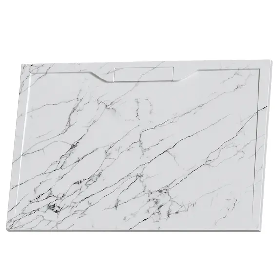 ДУШЕВОЙ ПОДДОН ПРЯМОУГОЛЬНЫЙ RGW STE MW БЕЛЫЙ МРАМОР