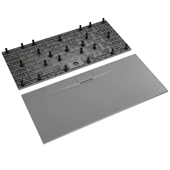 ДУШЕВОЙ ПОДДОН ПРЯМОУГОЛЬНЫЙ RGW TKS-GR СЕРЫЙ