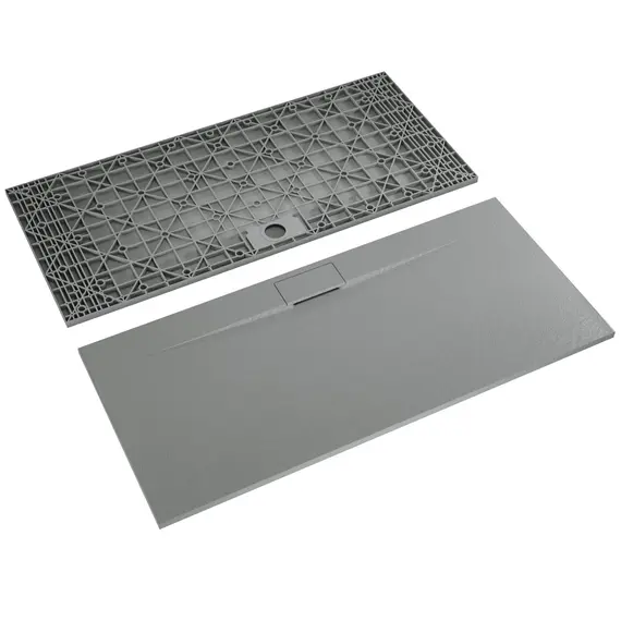 ДУШЕВОЙ ПОДДОН ПРЯМОУГОЛЬНЫЙ RGW TKS-GR СЕРЫЙ