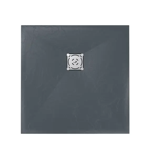 ДУШЕВОЙ ПОДДОН КВАДРАТНЫЙ RGW ST-G ГРАФИТ