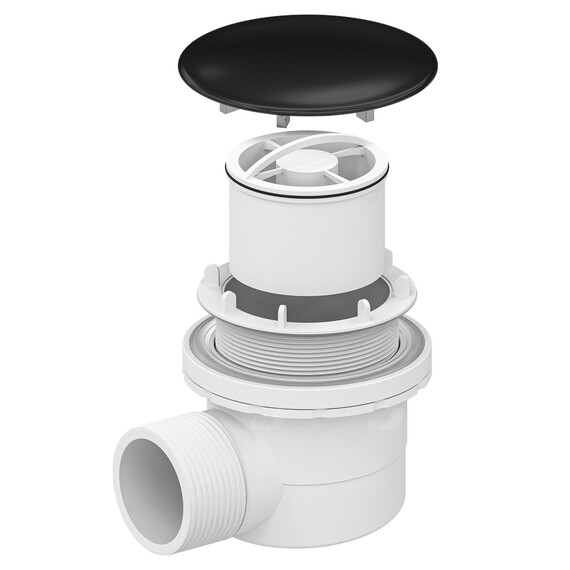 СИФОН ДЛЯ ДУШЕВЫХ ПОДДОНОВ RGW VELPLEX QYD-06 ЧЕРНЫЙ