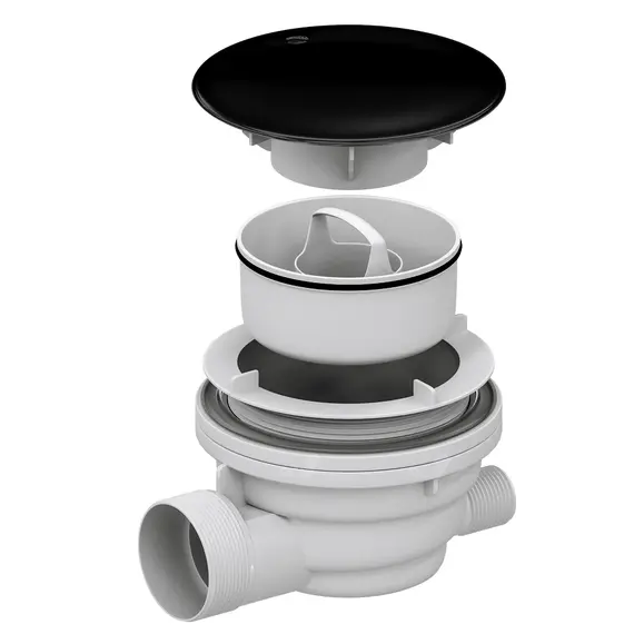 СИФОН ДЛЯ ДУШЕВЫХ ПОДДОНОВ RGW VELPLEX QYD-01 ЧЕРНЫЙ