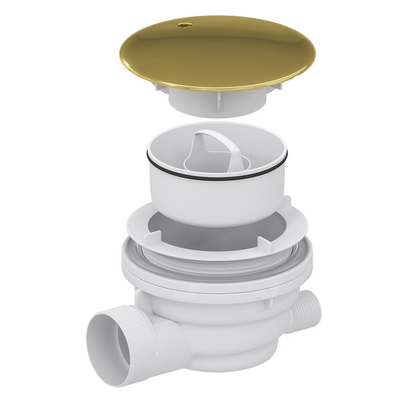 СИФОН ДЛЯ ДУШЕВЫХ ПОДДОНОВ RGW VELPLEX QYD-01 ЗОЛОТО