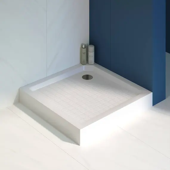 ДУШЕВОЙ ПОДДОН КВАДРАТНЫЙ RGW SMC-W БЕЛЫЙ (УЦЕНКА)