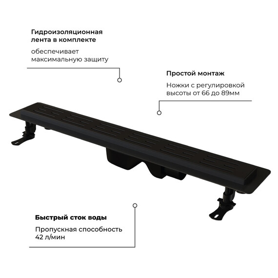 ДУШЕВОЙ ЛОТОК RGW DRAIN LEO-30