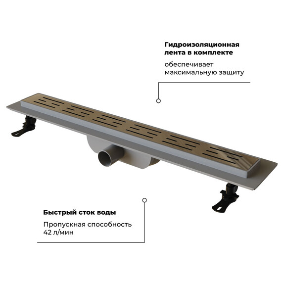ДУШЕВОЙ ЛОТОК RGW DRAIN LEO-10