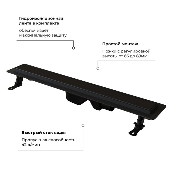 ДУШЕВОЙ ЛОТОК RGW DRAIN LEO-31