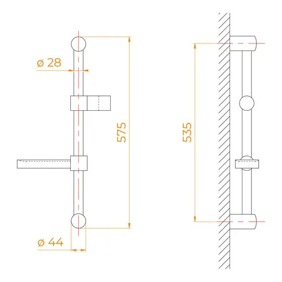 ДУШЕВАЯ СТОЙКА RGW 751-2 (БЕЗ ЛЕЙКИ)