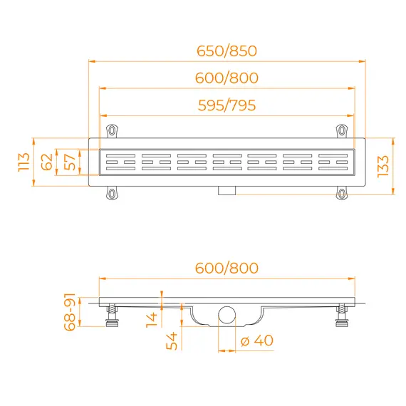 ДУШЕВОЙ ЛОТОК RGW DRAIN LEO-10