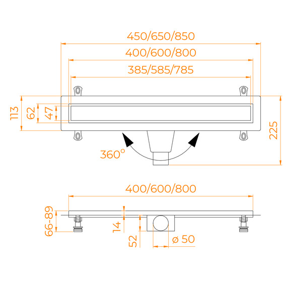 ДУШЕВОЙ ЛОТОК RGW DRAIN LEO-31