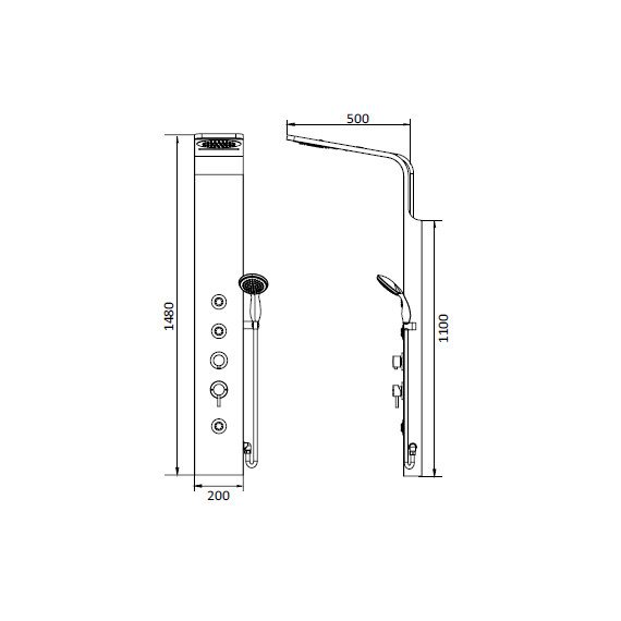 ДУШЕВАЯ ПАНЕЛЬ RGW SP-06B