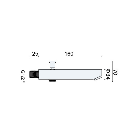 ИЗЛИВ С ПОДКЛЮЧЕНИЕМ РУЧНОГО ДУША RGW SP-143
