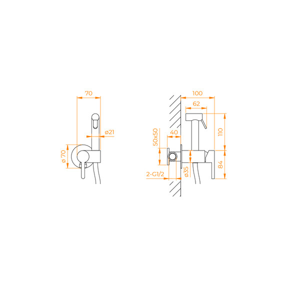 ГИГИЕНИЧЕСКИЙ ДУШ RGW SP-206