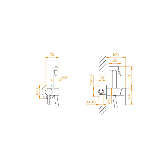 ГИГИЕНИЧЕСКИЙ ДУШ RGW SP-206B
