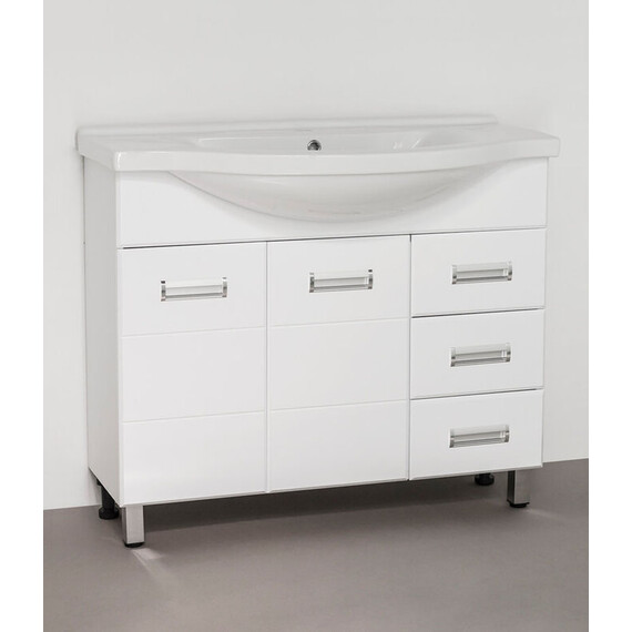 ТУМБА С РАКОВИНОЙ STYLE LINE ИРИС 100 (3 ЯЩ.) ПОД УМЫВАЛЬНИК ЭЛЬБРУС 100